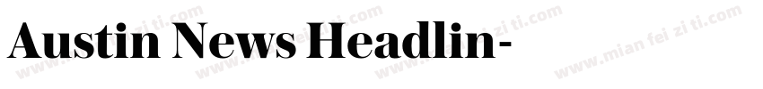 Austin News Headlin字体转换